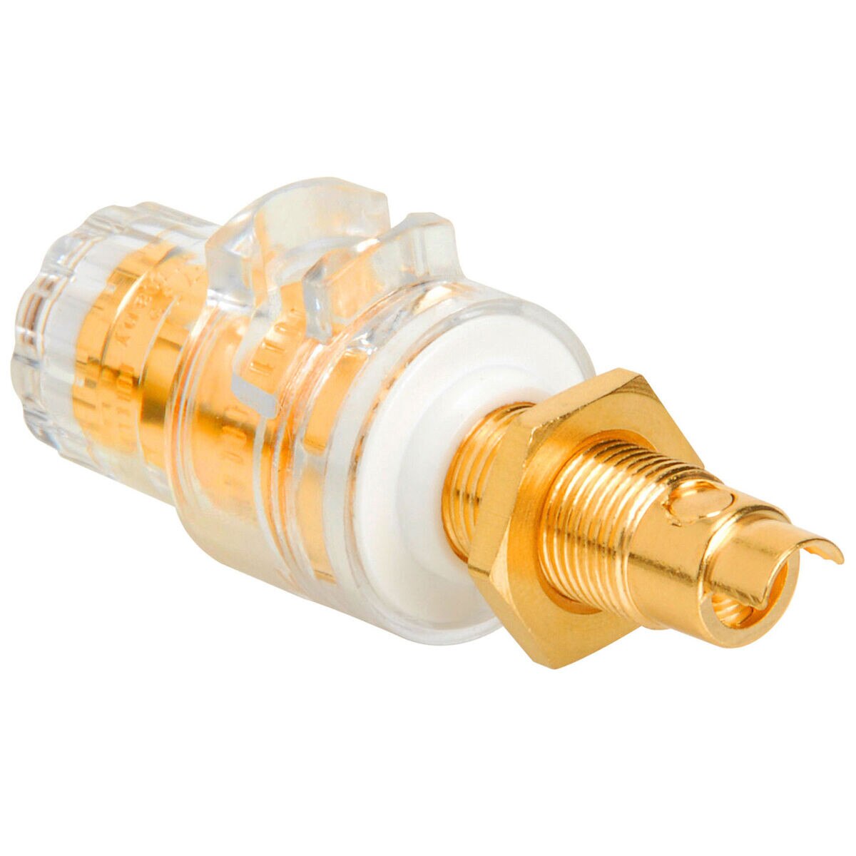 WBT 0735W Topline Fully Insulated Binding Post Banana Jack White